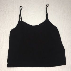 Basic black flowy top